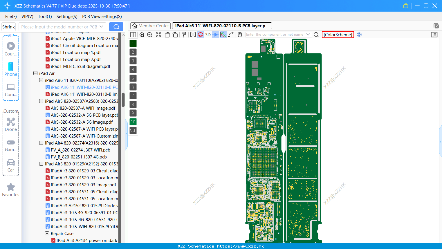 IPad Air6 11' WIFI-820-02110-B PCB Layer
